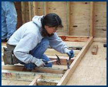 Carpenter at work