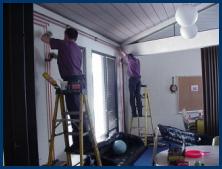 HVAC technicians at work