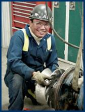 Millwright at work