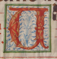 Image of Initial, large 'V'