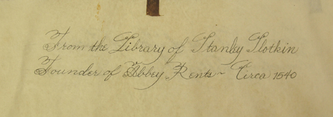 Image of handwritten notation about Slotkin