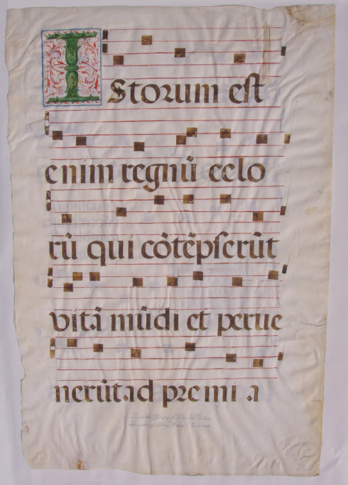 Large image of Music Manuscript front side