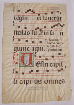 Image of Music Manuscript back page