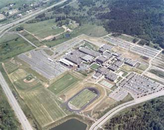 Lane Community College, aerial view, 1977
