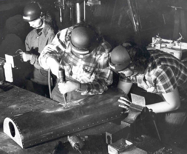 Aviation Mechanics shop at Eugene Vocational School