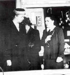 Eleanor Roosevelt and Lillian Van Loan at EVS