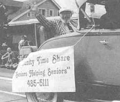 Photo - Peter Wotton in Car in Parade