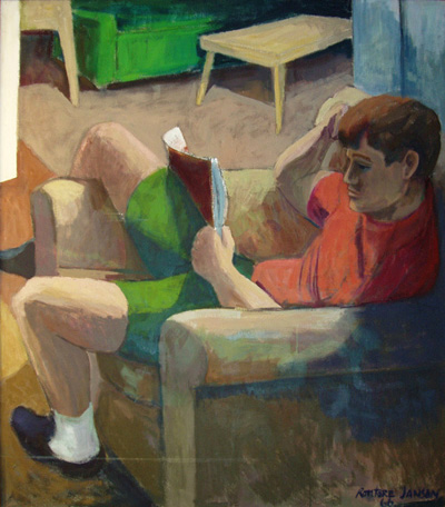 Man Reading a Book