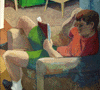 Man reading a book