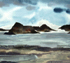 Ocean, Rocks, Birds