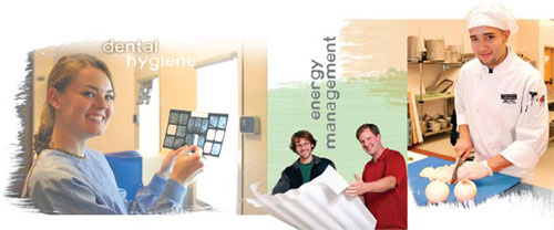 collage photo of Advanced Technology students