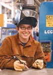 welding student