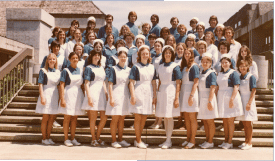 first graduation class from nursing program at Lane