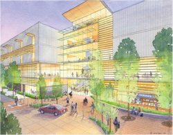 artist rendering of Downtown Campus