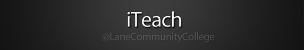 iTeach @ Lane Community College logo