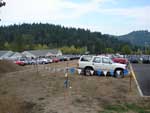 Examples of overflow parking used during peak times