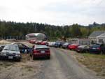 Examples of overflow parking used during peak times