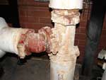 Aging chilled water pipe