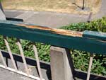 Deteriorating railing