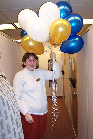 Nora with Balloons