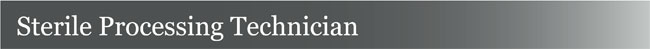 Sterile Processing Technician