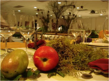 Seasonal fruit centerpiece