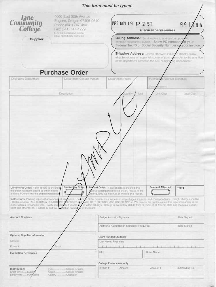 Purchase Order