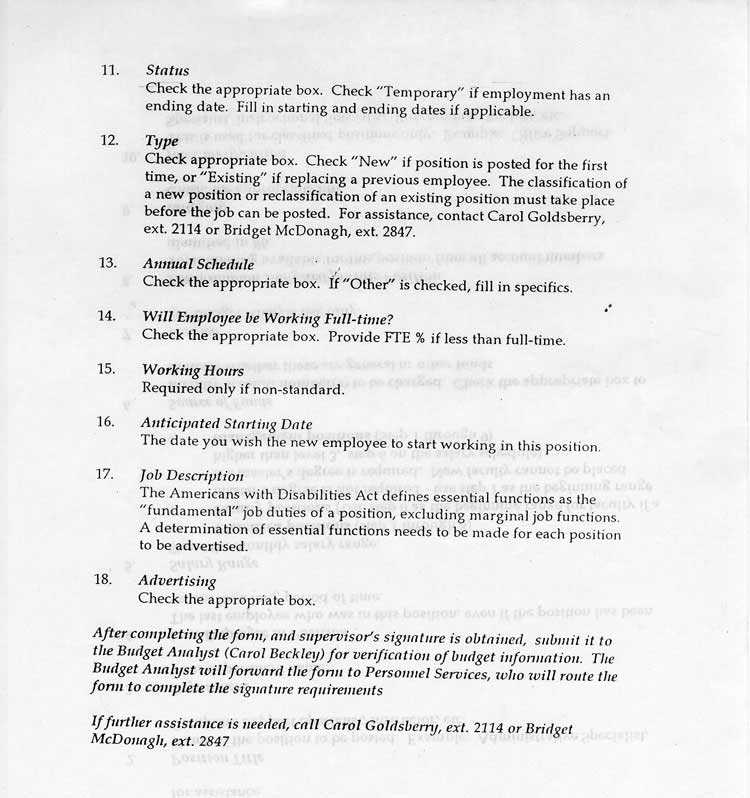 Request to Post Position, Page 3