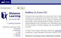 Distance Learning website