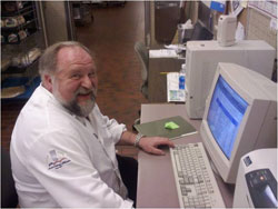 student at computer