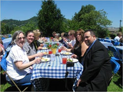Culinary alumni at gathering