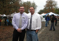 students serving/preparing at event