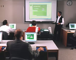 photo of an instructor at LCC teaching other instructors
