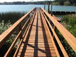 View of lake and pier