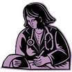 Nurse with chart