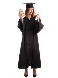 Student with Dollars
