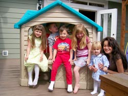 Children in Playhouse