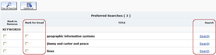 preferred searches