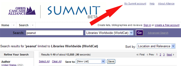 My Summit account