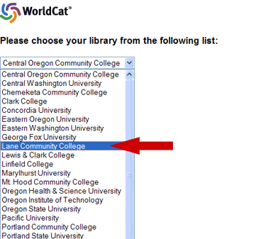 select Lane Community College