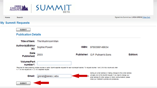 submit request