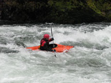 Ken Zimmerman kayaking