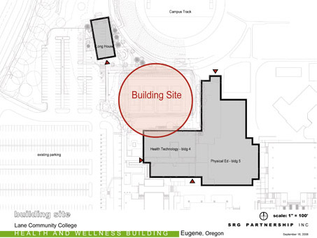 Architects rendering of new Health and Wellness building layout