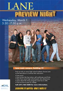 Lane Preview Night poster