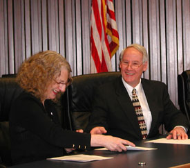 Mary Spilde and Ed Ray