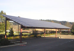 solar-power vehicle charging station