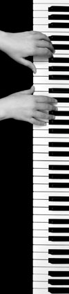 picture piano keys with two hands ready