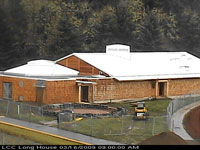 March 16 2009 photo of longhouse construction
