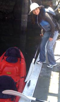 photo of Sonya Christian kayaking