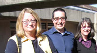 Faculty Technology Specialists - Meredith Keene-Wilson, Ian Coronado, Library Director Marika Pineda